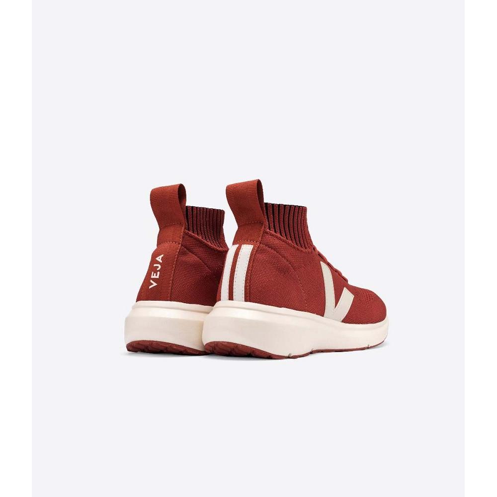 Sapatilhas de Corrida Veja V-KNIT VEJA X RICK OWENS MID Masculino Vermelhas | PT832DFM