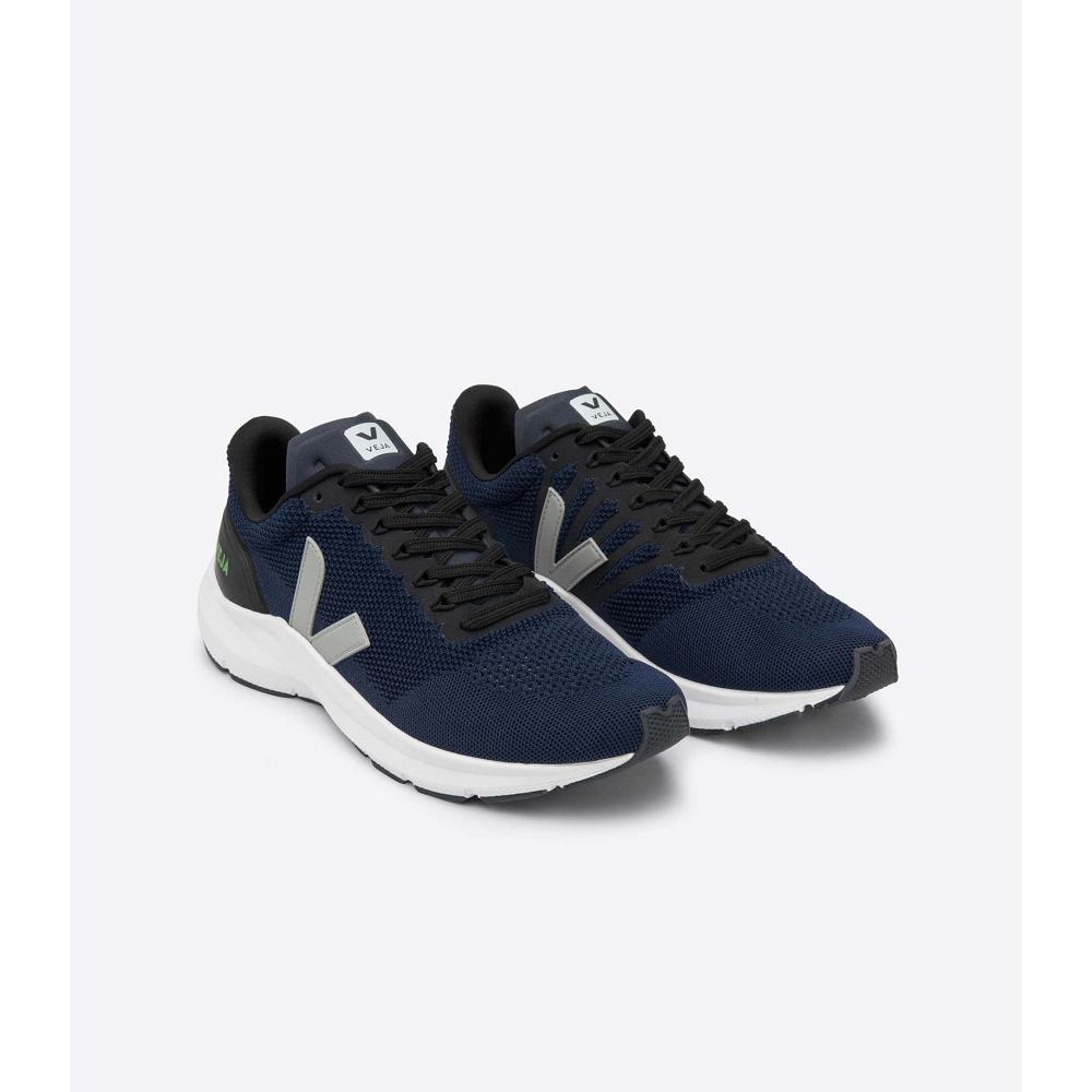 Sapatos Veja MARLIN LT V KNIT Masculino Azuis | PT750JPQ