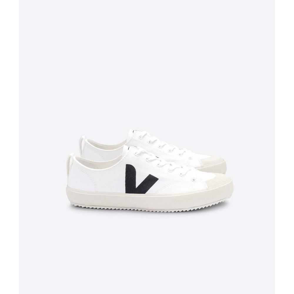 Sapatos Veja NOVA CANVAS Feminino White/Black | PT507MQZ