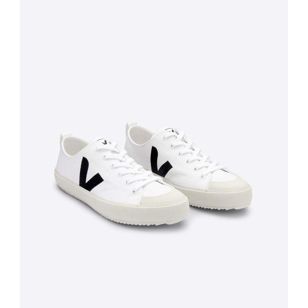 Sapatos Veja NOVA CANVAS Masculino White/Black | PT739WNB