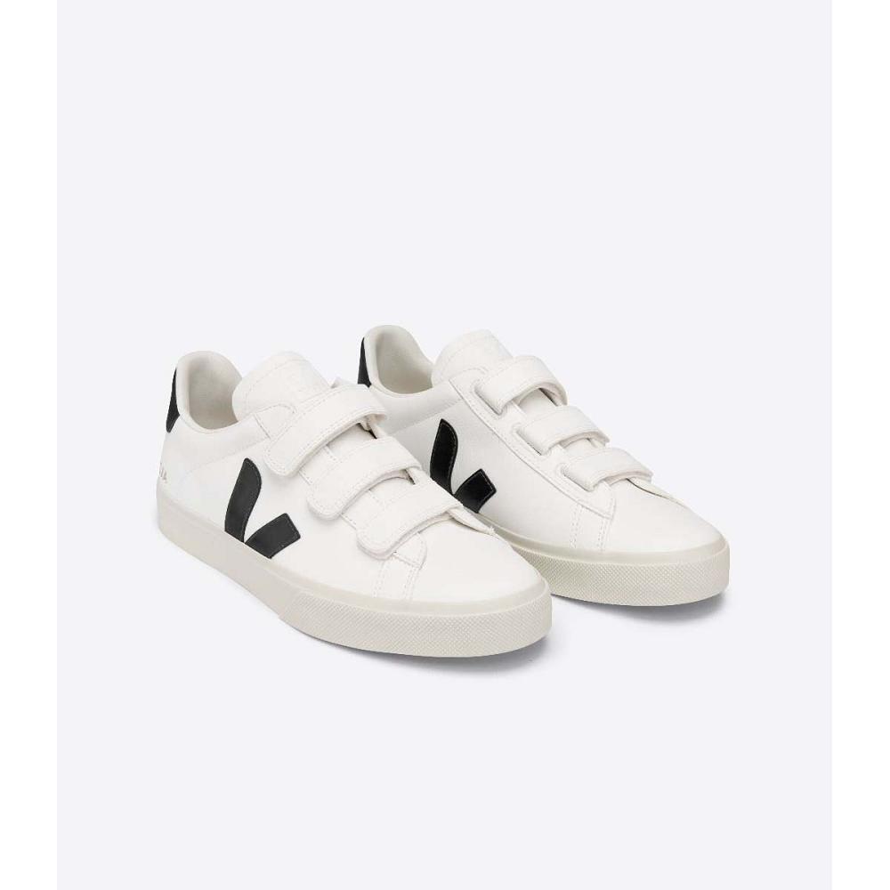 Sapatos Veja RECIFE CHROMEFREE Masculino White/Black | PT790EBC