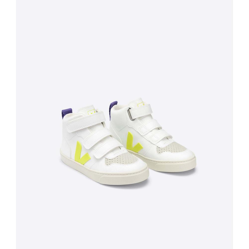 Sapatos Veja V-10 MID CWL Criança White/Purple | PT190TCE