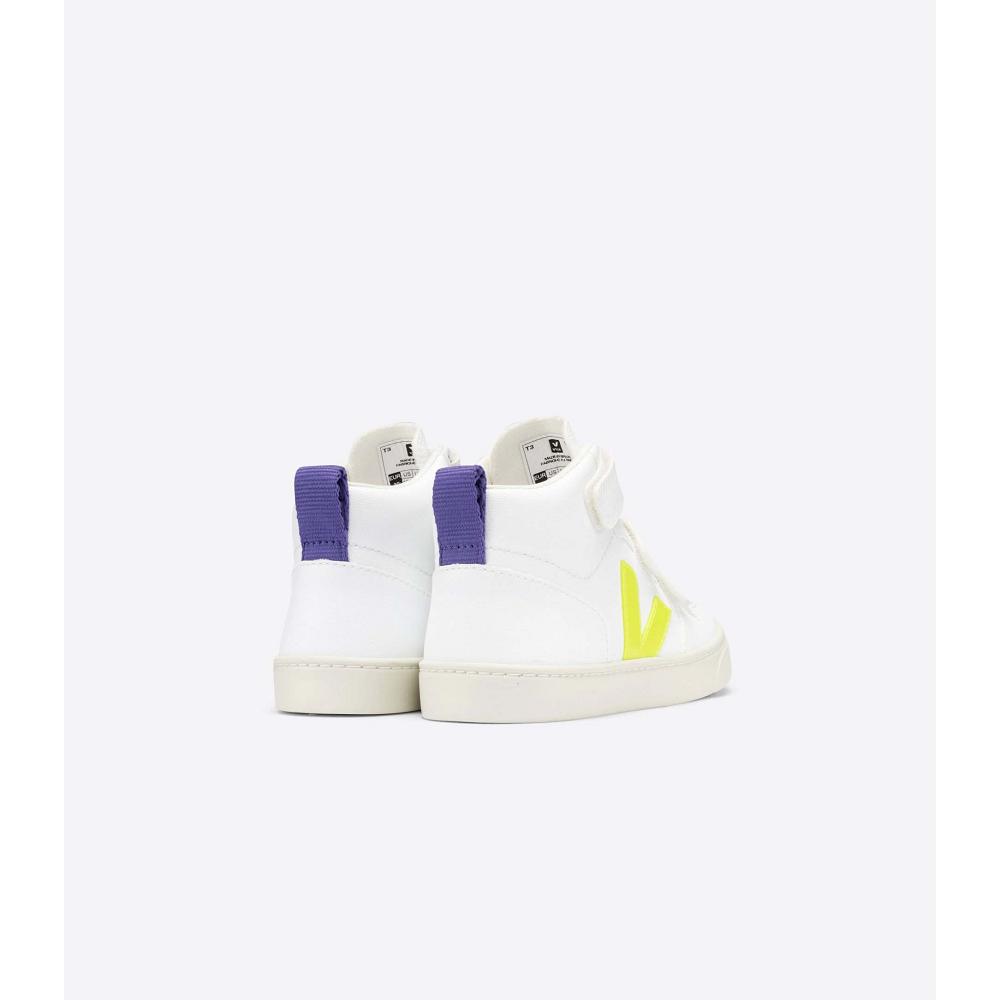 Sapatos Veja V-10 MID CWL Criança White/Purple | PT190TCE