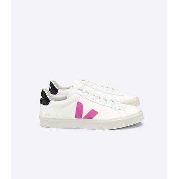 Low Tops Sneakers Veja CAMPO CHROMEFREE Feminino White/Purple | PT390DFM