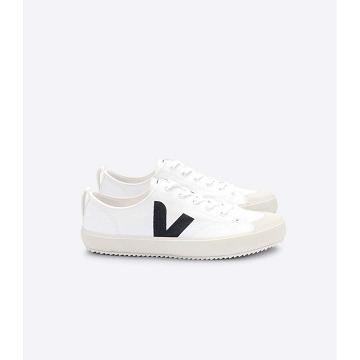 Sapatos Veja NOVA CANVAS Masculino White/Black | PT739WNB