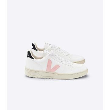 Sapatos Veja V-10 CWL Feminino White/Pink/Black | PT410LIS