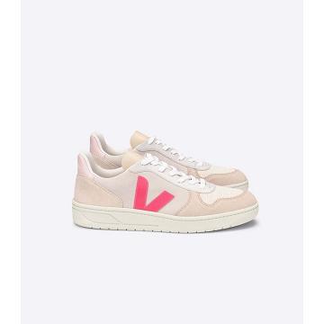 Tenis Veja V-10 SUEDE Feminino Bege | PT345YXF